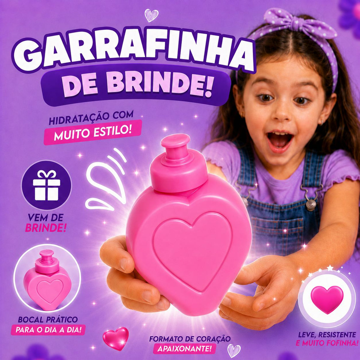 Bicicleta Infantil Rosa Menina Aro 16 Lovers 1 Led Premium